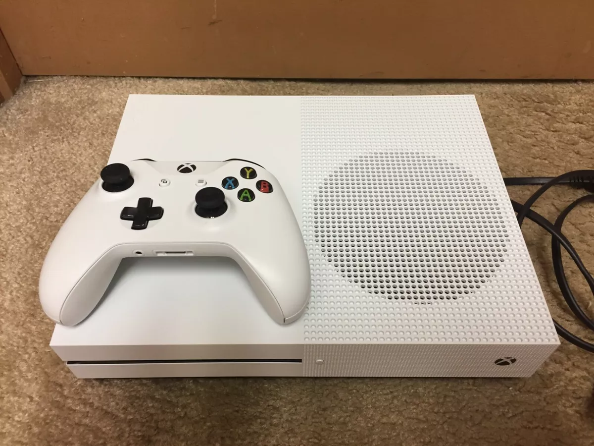 Microsoft Xbox One S 500GB Gaming Console White 2 Controller