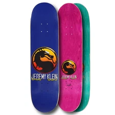 JK Industries Metallic Blue Mortal Kombat Jeremy Klein SIGNED Deck Only 10 Made!