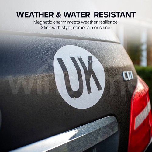 Magnetic UK Car Sticker Oval Euro Van Car Lorry UK Sign Removeable Plate Europe - Picture 4 of 6