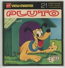 Walt Disney PLUTO 8 x 8 View-Master Packet NB-529-E English edition Sealed Mint