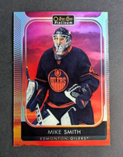 2021-22 O-Pee-Chee Platinum Hockey #78 Mike Smith Sunset Insert Edmonton Oilers