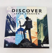 DISCOVER LANDS UNKNOWN Board Game Used COMPLETE FFG 2018