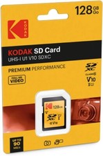 Kodak 128GB UHS-I U1 V10 SDXC SD CARD