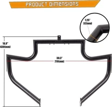1-1/4" Highway Engine Guard Crash Bar Fit For Harley Touring Street Glide 09-25