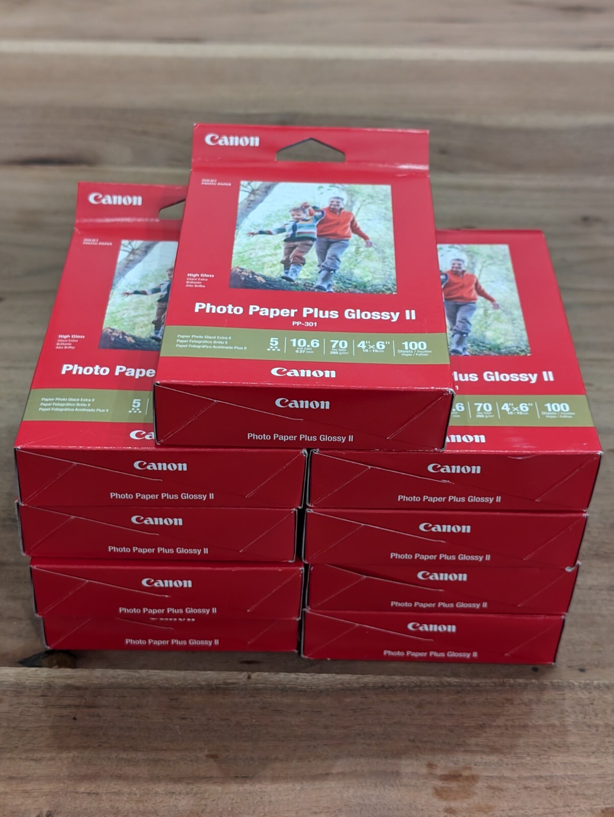 NEW 9 Packs Canon Inkjet Photo Paper Plus Glossy II PP301 4X6 900 Sheet Total 13803277265 eBay