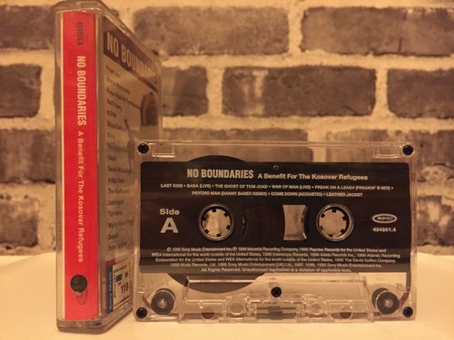 No Boundaries A Benefit for the Kosovar Refugees Cassette Tape Pearl Jam Korn - Picture 4 of 4