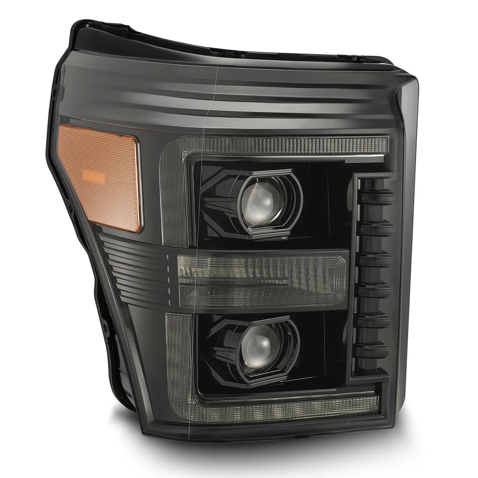 Faros proyectores LED alfa negros Fit 11-16 Ford Super Duty serie Luxx Foto 2 de 4