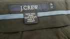 J. Crew Men's Grey Striped Flat Front WOOL Cuffed FLANNEL Dress Pants 36X32 EUC — photo 4