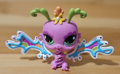 Littlest Pet Shop Authentic # 2795 Pink Fairy Rainbow Wings Lps Pet