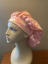 Dragonfly Fabric Bouffant surgical scrub cap women made with Dragonflies Fabric