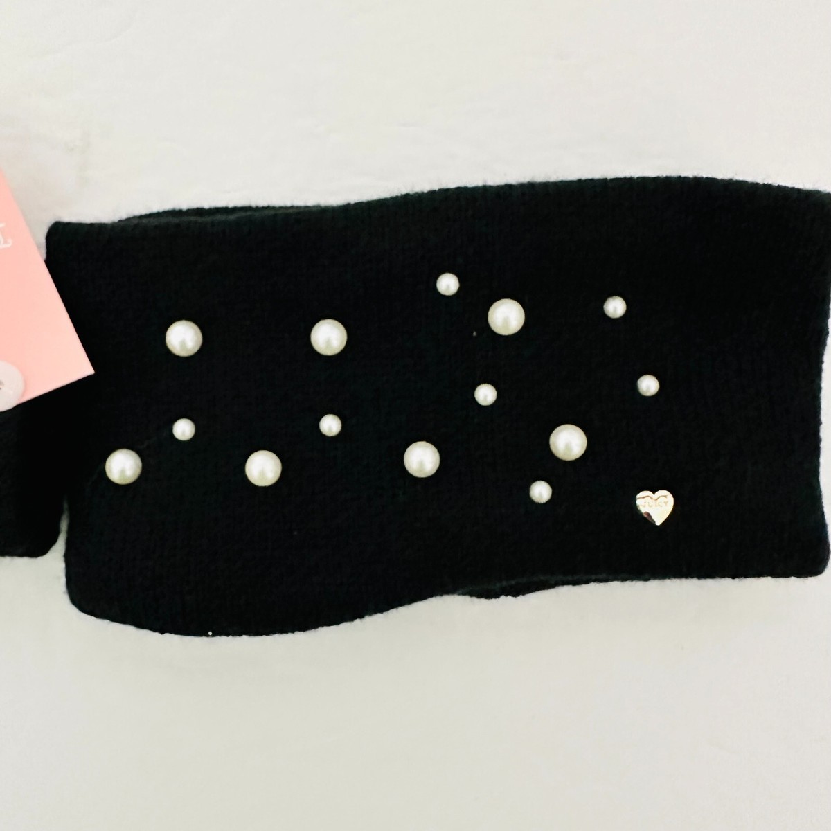 JUICY COUTURE HEADBAND WITH FAUX PEARLS AND GLOVES GIFT SET 