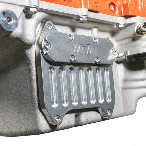 2016+ Camaro LT1 LT4 Oil Cooler Block Off Plate ICT Billet BLP-LT1-01 Blockoff - Picture 7 of 9