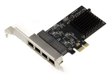 PCIe 4 ports LAN RJ45 Gigabit Ethernet 10 100 1000 Mbps Chipset REALTEK RTL8111H