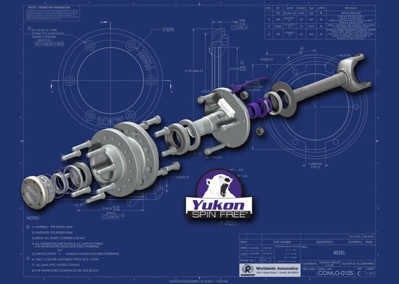 あ・うん i8my1cf Yukon Yoke For Ford 8.8 Inch Truck Or Passenger With A 1330