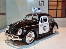 VW Beetle Police 1300 1966 Classic Car Motormax 1:24 Diecast Detailed Model BNIB