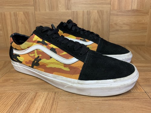 orange camo vans old skool