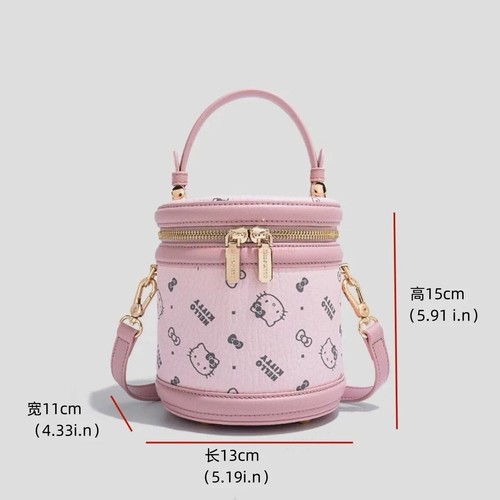 Hello Kitty Cute Cartoon crossbody Tote Fashion Female Shoulder Bucket Bag - Picture 2 of 8