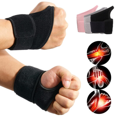 Wrist Brace Support for Carpal Tunnel Pain Relief Arthritis Tendonitis Men  Women