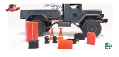 1:10 SCALE SIMULATION MECHANIC OIL CHANGE RC TRUCK ACCESSORIE PACK 3D PRINTED