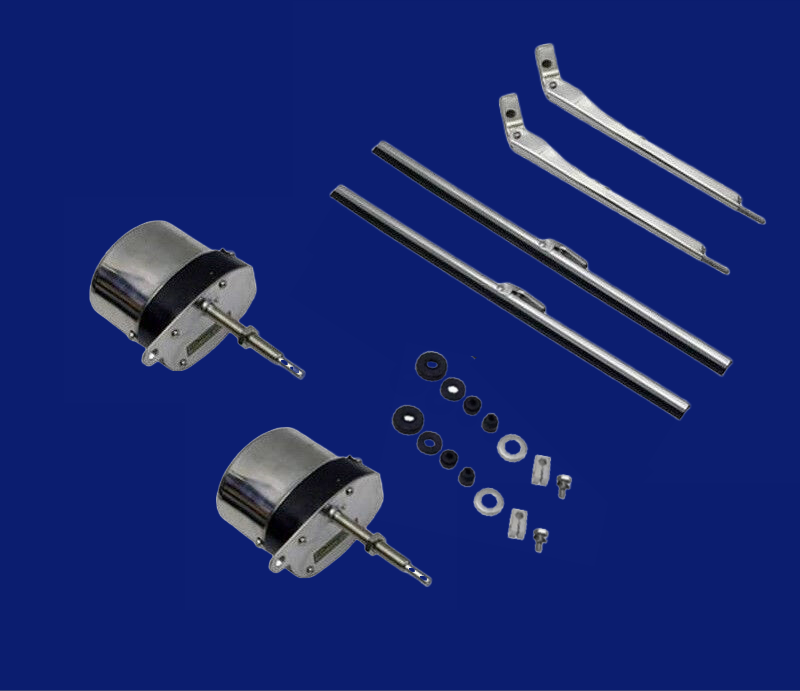 Universal Windshield Wiper Motor Kit Hot Street Rod Jeep Boat Stainless