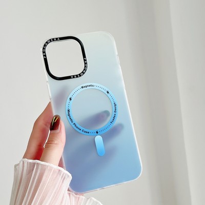 Custodia Morbida TPU Con Gradient MagSafe Per IPhone 12/13/14/15/16 Pro/Max - Antiurto