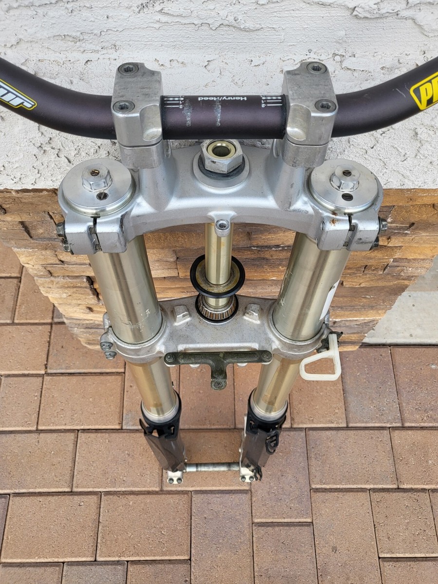 2002 02 Yamaha YZ250F YZ 250F Front Suspension Forks Shocks Triple