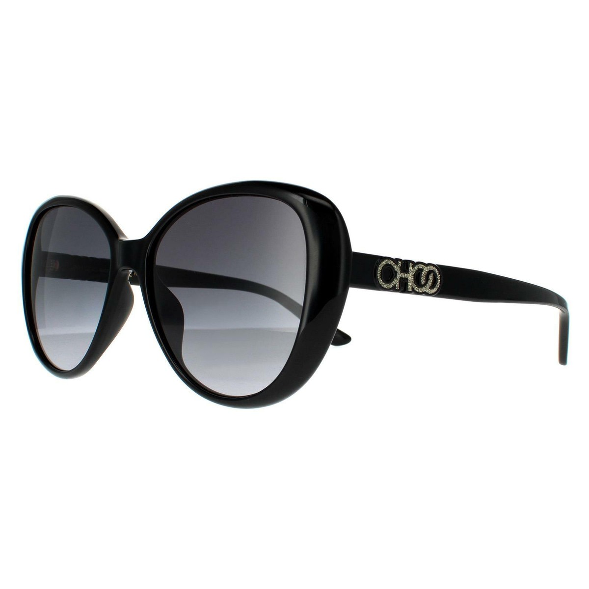 Jimmy Choo Sunglasses AMIRA/G/S 807 9O Black Dark Gray