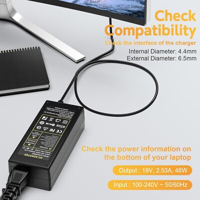 19V Power Cord for Samsung TV 32