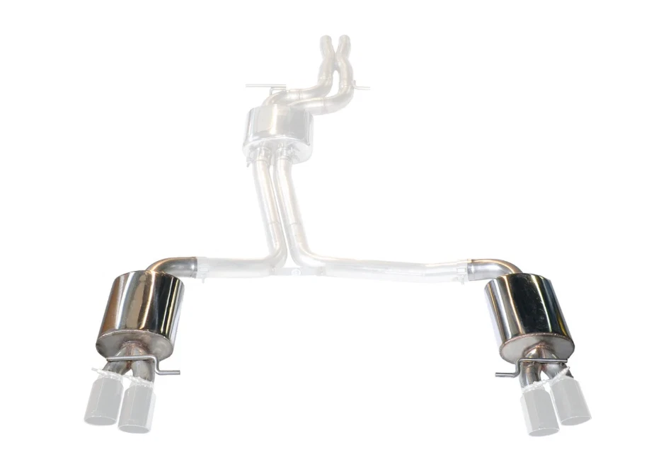 AWE Touring Edition Cat-Back Exhaust 3.5in Black Tips For 13-17 Audi S5 3.0L Foto 3 de 4