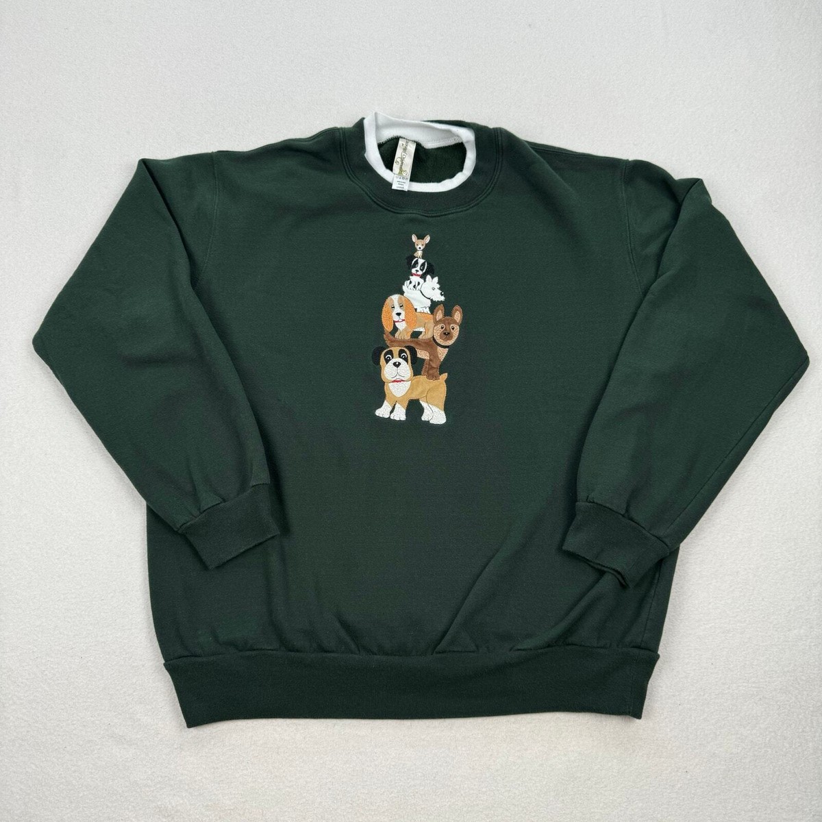【GRAVER】22FW★ Yellow Boots Puppy Embroidery Sweatshirt Yellow Boots Puppy Embroidered Sweatshirt - GRAVER | 60