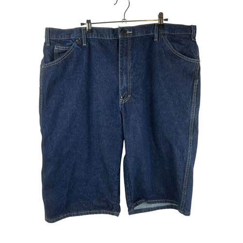 Dickies Cargo Carpenter Jeans Denim Shorts Jorts Herren W42 blau Baumwolle 14" Schrittlänge