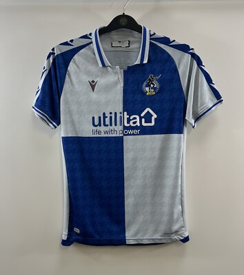 Bristol Rovers Home Football Shirt 2020/21 Adults Small Macron G35