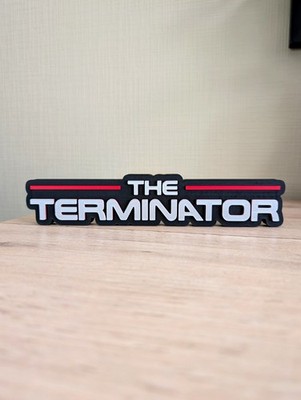 Terminator Arnold Schwarzenegger Deko Logo 23cm