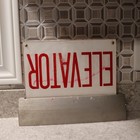 Vintage Heavy Sign Holder with Aluminum Base, Plastic Double-sided, Top Insert — photo 5