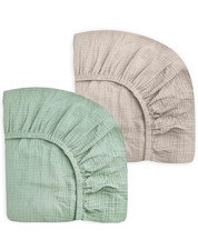 Crib Sheets for Baby Boy Girl 2 Pack, Fitted Crib Mattress Sheet 28" x 52", M...