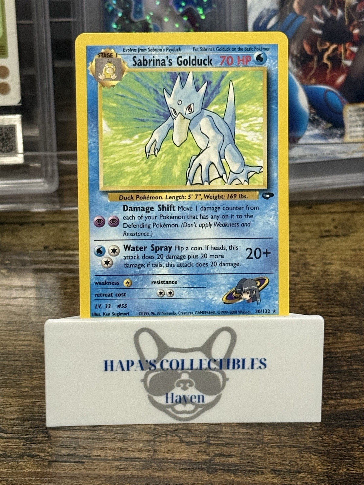 Pokemon Sabrina's Golduck 30/132 Gym Challenge Regular CLEAN