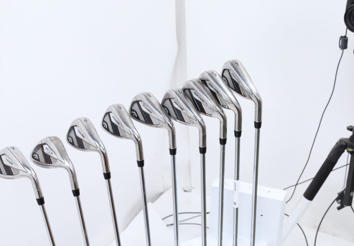 Callaway Mavrik Iron Set 4-Pw, Aw, Sw Stiff Flex Xp 105 S300 Steel