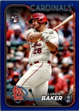 2024 Topps #207 Luken Baker Royal Blue