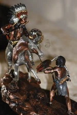 Native American Legends Sculpture "First Coup" C. A. Pardell Signed '91 #/950