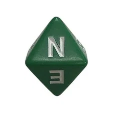 d8 Single Compass Green