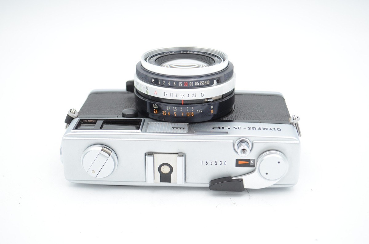 Olympus 35 SP 35mm Film Camera, Chrome, with 42mm F/1.7 G. Zuiko