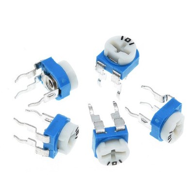 10 × RM065 100Ω - 1M Ω Einstellbar Potentiometer Carbon Film Trimpot Horizontal