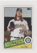 2020 Mini 1985 Topps 35th Anniversary Update Series AJ Puk Rookie RC da9