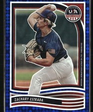 2024 Panini Stars & Stripes USA Baseball - Blue #113 Zachary Estrada #/149