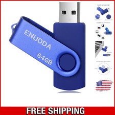 Dust-Proof 64GB USB 2.0 Memory Stick with LED Indicator - Lightweight  Compact