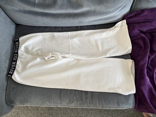 River Island Girls Cream Joggers Age 11 12 Years