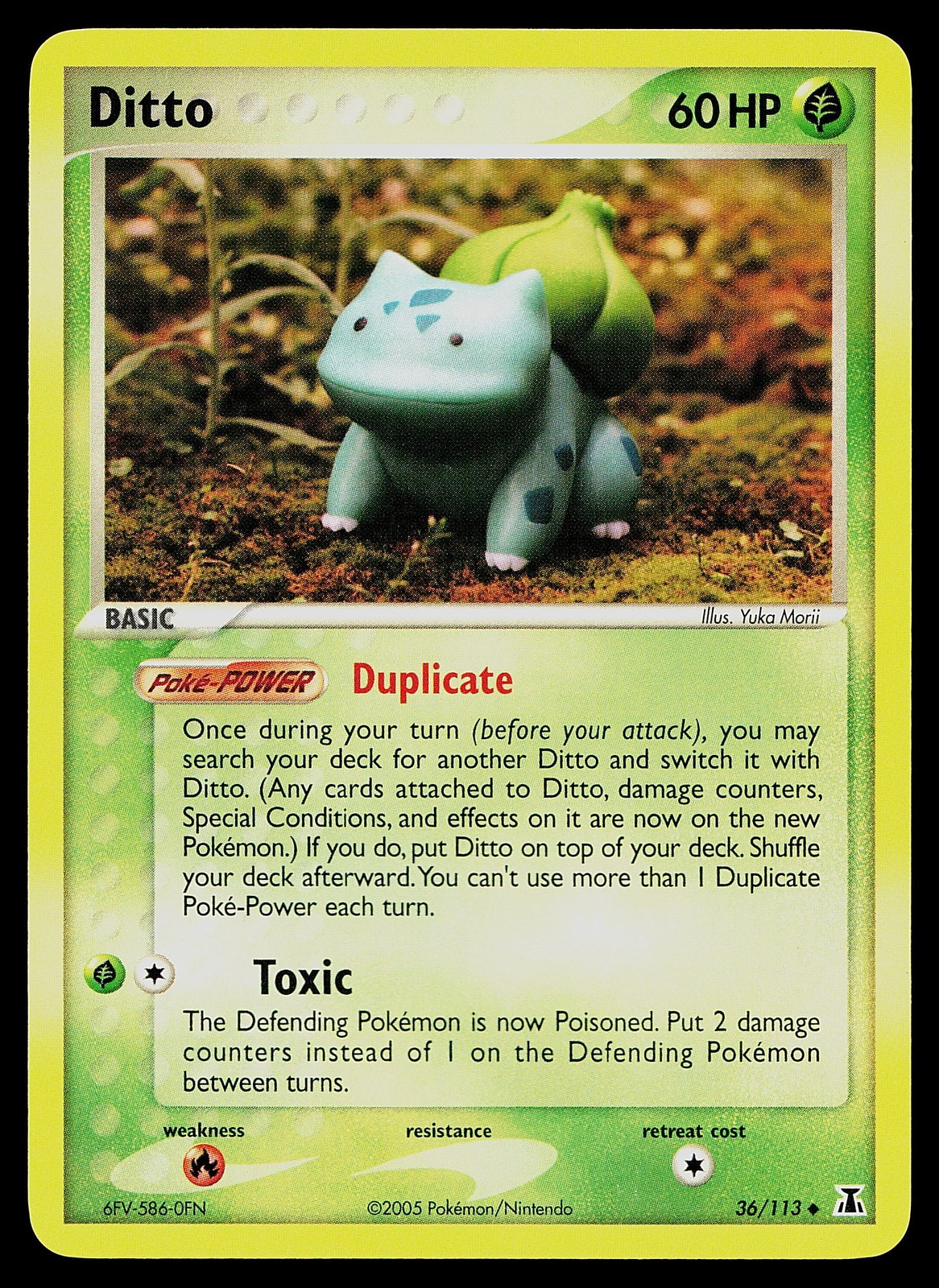 Pokemon Card - Ditto (Bulbasaur) Delta Species 36/113 Uncommon