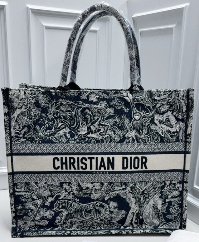 Dior BOOK Classic Zoo Tote Shoulder Bag Like New Condition