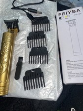FEIYBA FYL109 Cordless T-Blade Hair Trimmer, Gold, Guards #1-4