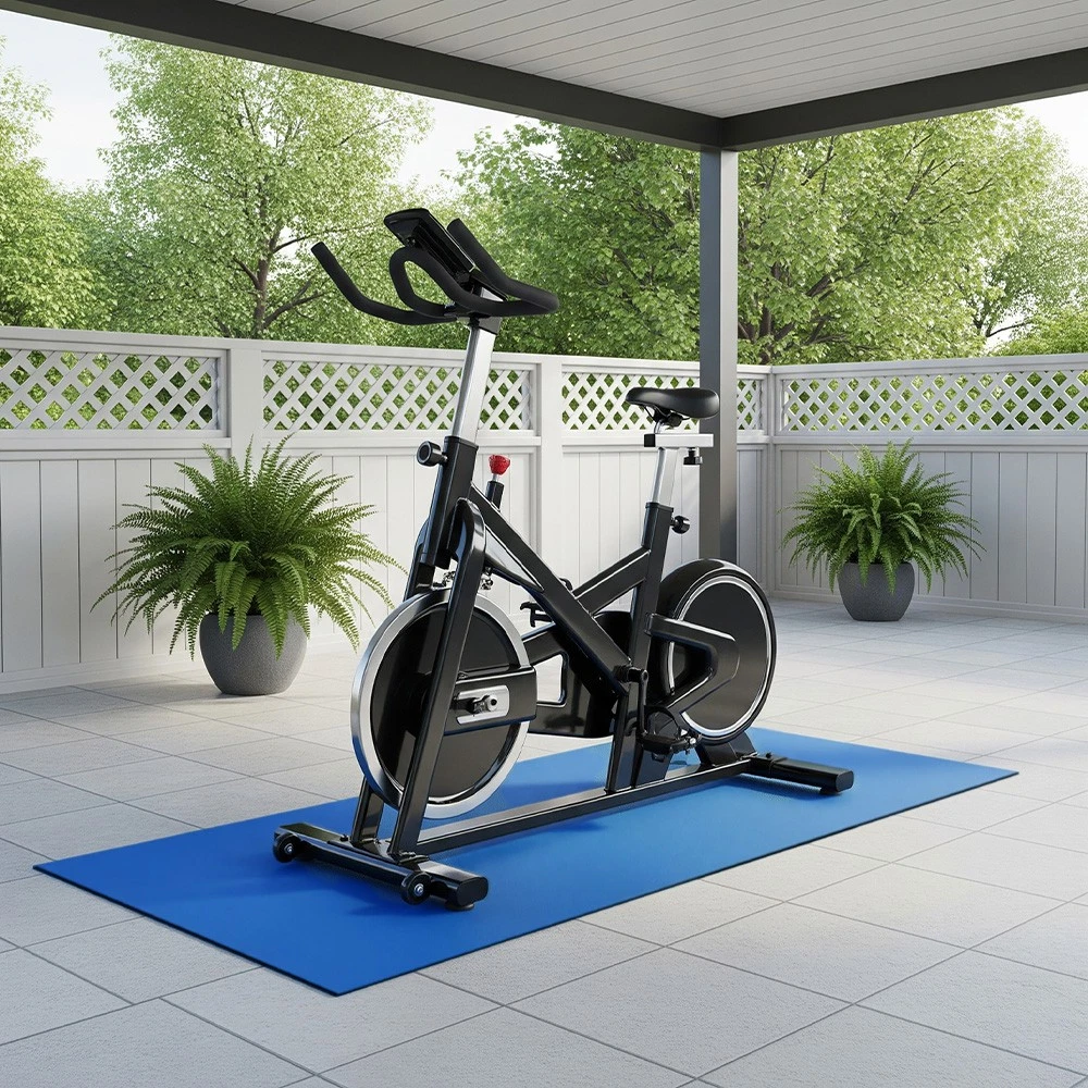 Rubber-Cal TFS-121 Exercise Bike Mat - Thumbnail 4